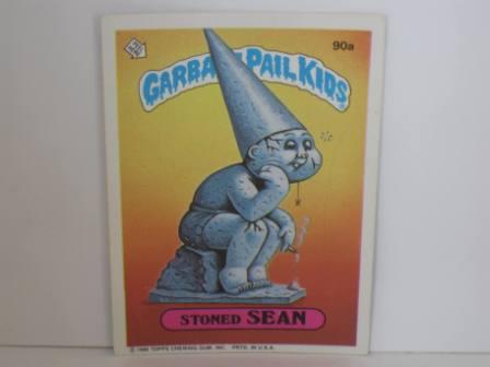 090a Stoned SEAN [Copyright] 1986 Topps Garbage Pail Kids Card